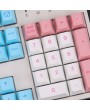 151 Keys Orignal Profile PBT Keycaps White Blue Pink Caps For Cherry Mechanical Keyboard