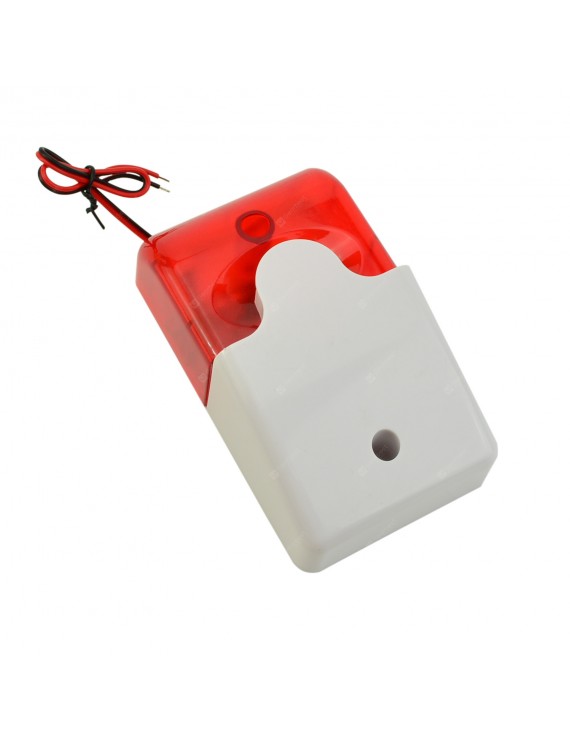 Alarm Systems - 12V Flashing Alarm Sound And Light Alarm With Flashing Lights Siren 103 Burglar Alarm