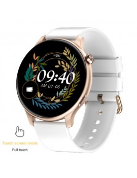 2022 New Fashion Bluetooth Call Women Smart Watch Full Screen Touch Waterproof Smart Bracelet Heart Rate Monitor Lady Smartwatch