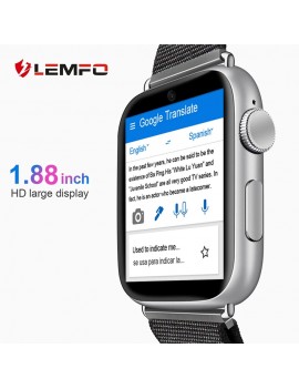 LEMFO LEM10 4G Smart Watch Android 7.1 1.88 Inch 360x320 Screen 4GB 64GB GPS WIFI 780mah Big Battery Smartwatch Phone