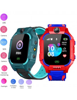 Q19 Kids Smart Watch 2G Sim Card LBS Tracker SOS Camera Children Mobile Phone Voice Chat Smartwatches Math Game Flashlight