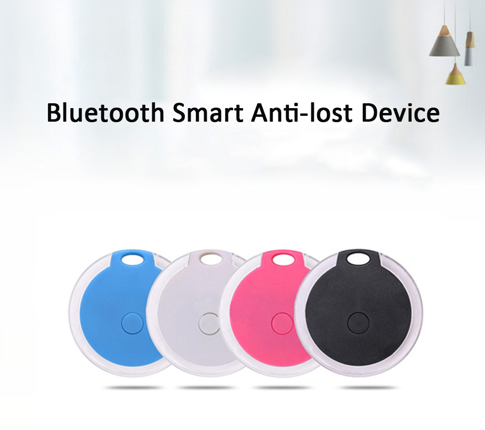 Bluetooth Anti-lost Device Key Luggage Tracking Finder Mobile Phone Bluetooth Two-way Alarm Pet Anti-lost Alarm - Rose Red